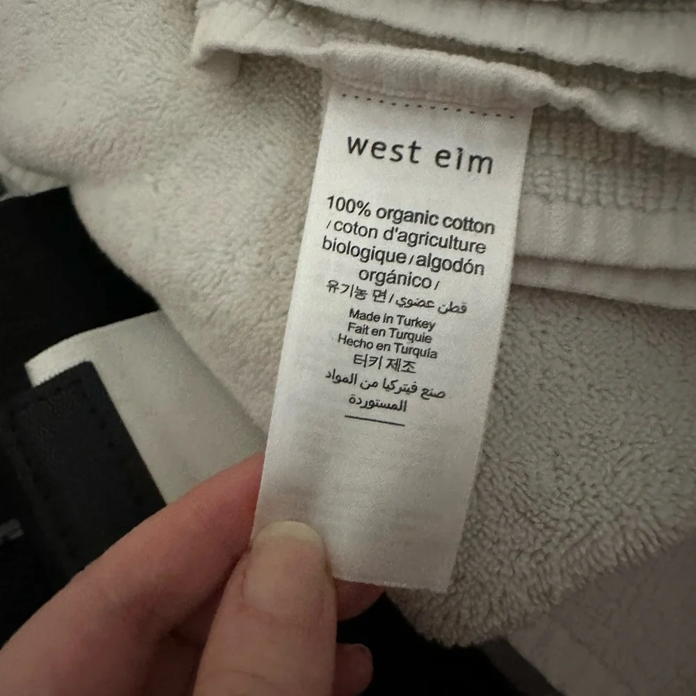 West Elm Premium Spa Organic Cotton Bath sheet